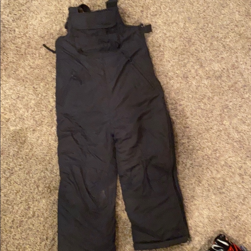 Girls Navy ski bibs